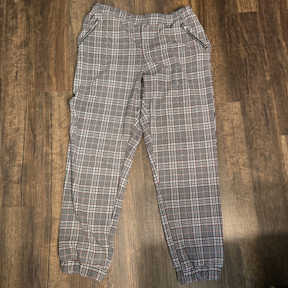 Plaid career Jogger pants